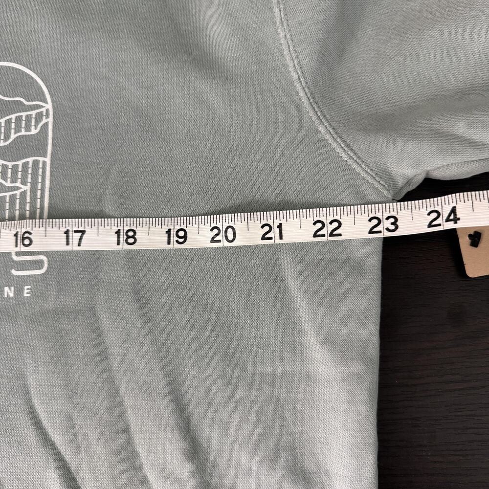 Dark Seas Sweatshirt Mens Large Summit Fleece Sage Graphic Crew Pullover NEW - Picture 8 of 10